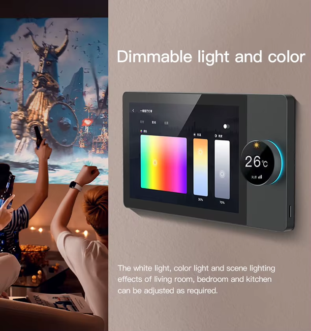 Smart 8 inch In-Wall Touch Screen Control Panel w/ Zigbee Gateway