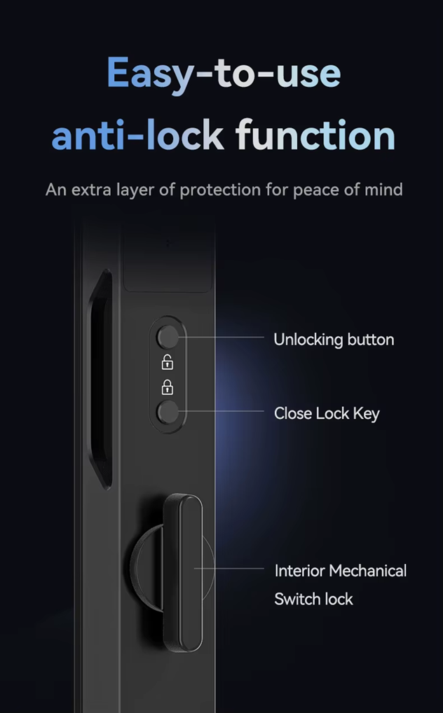 Smart WIFI Slim Lock - F8 (Waterproof)