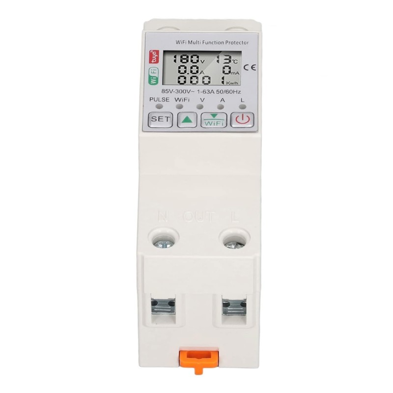Smart Wi-Fi Circuit Breaker Type Timer - 63A with Power KWh Monitoring