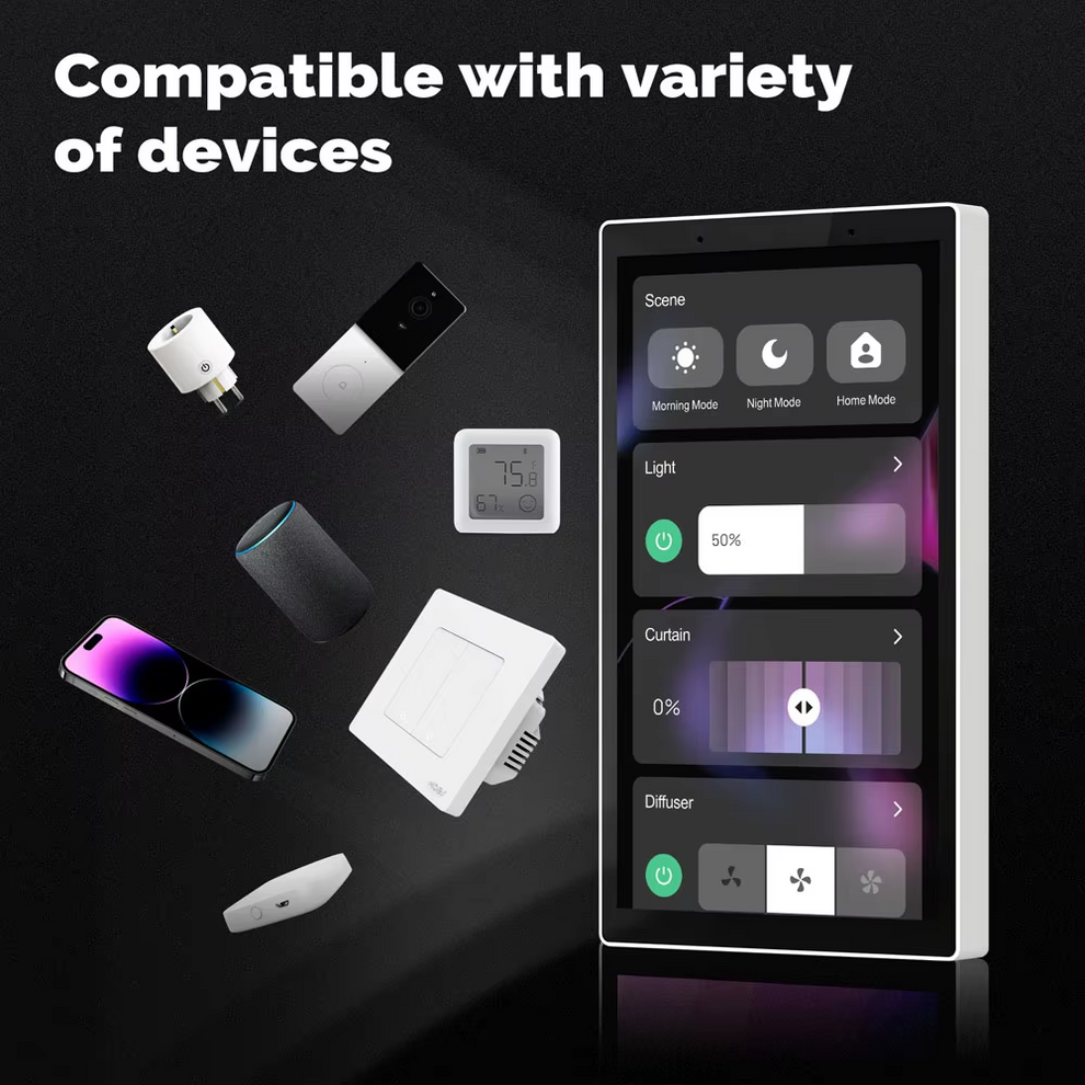 Smart WIFI 5 inch In-Wall Touch Screen Control Panel