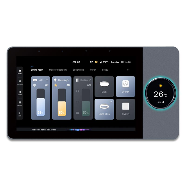 Smart 8 inch In-Wall Touch Screen Control Panel w/ Zigbee Gateway
