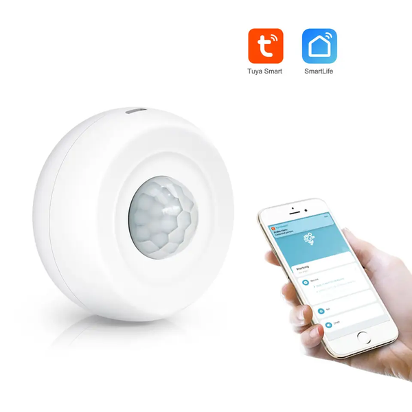Smart WI-FI Wireless Ceiling PIR Motion Sensor w/ Light Lux Sensor