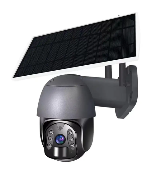 Smart Waterproof Outdoor Solar 3MP 4G PTZ CCTV Camera