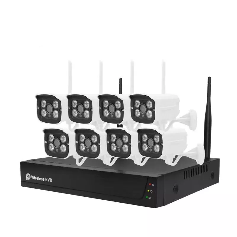 Smart Wi-Fi NVR CCTV Camera Kit With 8 Outdoor Waterproof 3MP Cameras and Audio