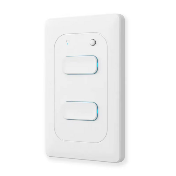 Smart  WI-FI 2CH LED Light Button Switch | Live & Neutral / Live & No Neutral Wire | White