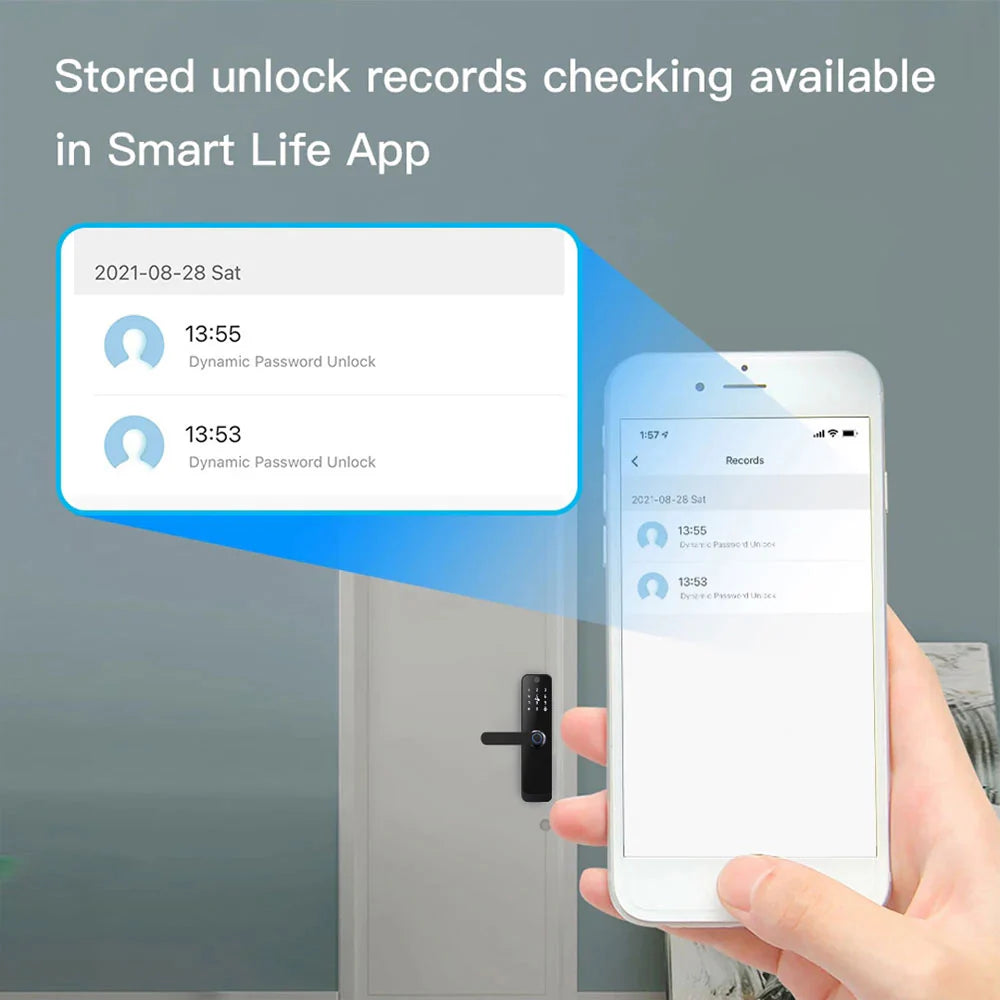 Smart Wi-Fi Door Lock - S28 Pro (Black)
