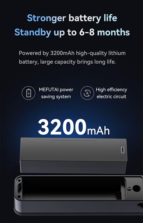 Smart WIFI Slim Lock - F8 (Waterproof)