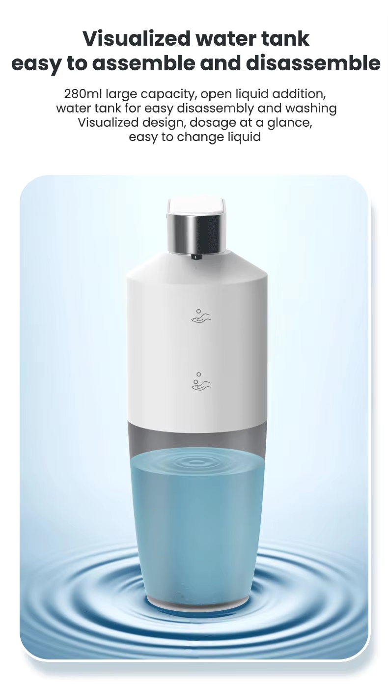 Electric Single Soap Foam Dispenser | 5V Rechargeable | 280ml refillable | Table top