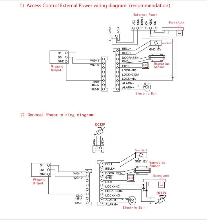 Smart Wi-Fi Staff Access Control with Time Attendance 12V