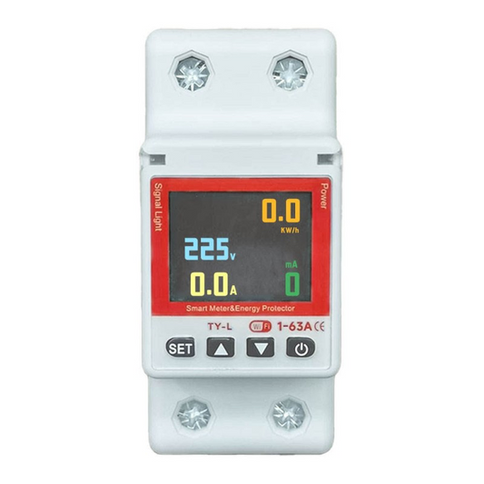 Smart Wi-Fi Circuit Breaker Timer - 63A with Power KWh Monitoring - WITH EARTH LEAKAGE VALUE