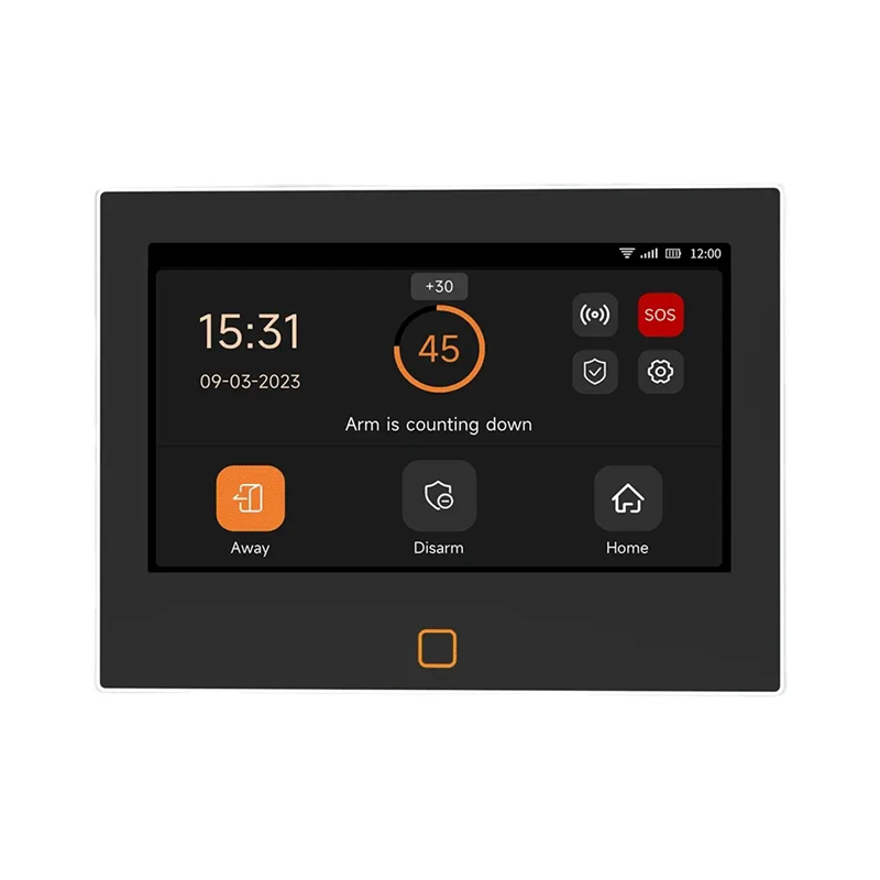 Smart WIFI 4G SIM Card 7 inch Touch Screen Alarm System | H700 | 5V/ 12V w/ Backup Battery