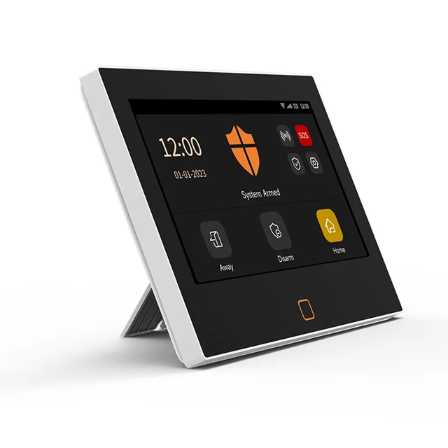 Smart WIFI 4G SIM Card 7 inch Touch Screen Alarm System | H700 | 5V/ 12V w/ Backup Battery