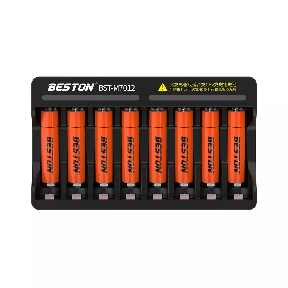BESTON M7012 Rechargeable Lithium Battery Charger for BESTON AA AAA 1.5V Batteries | 8 Slot