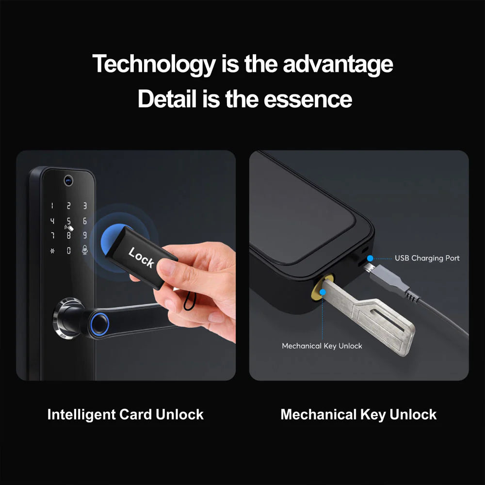 Smart Wi-Fi Door Lock - S28 Pro (Black)