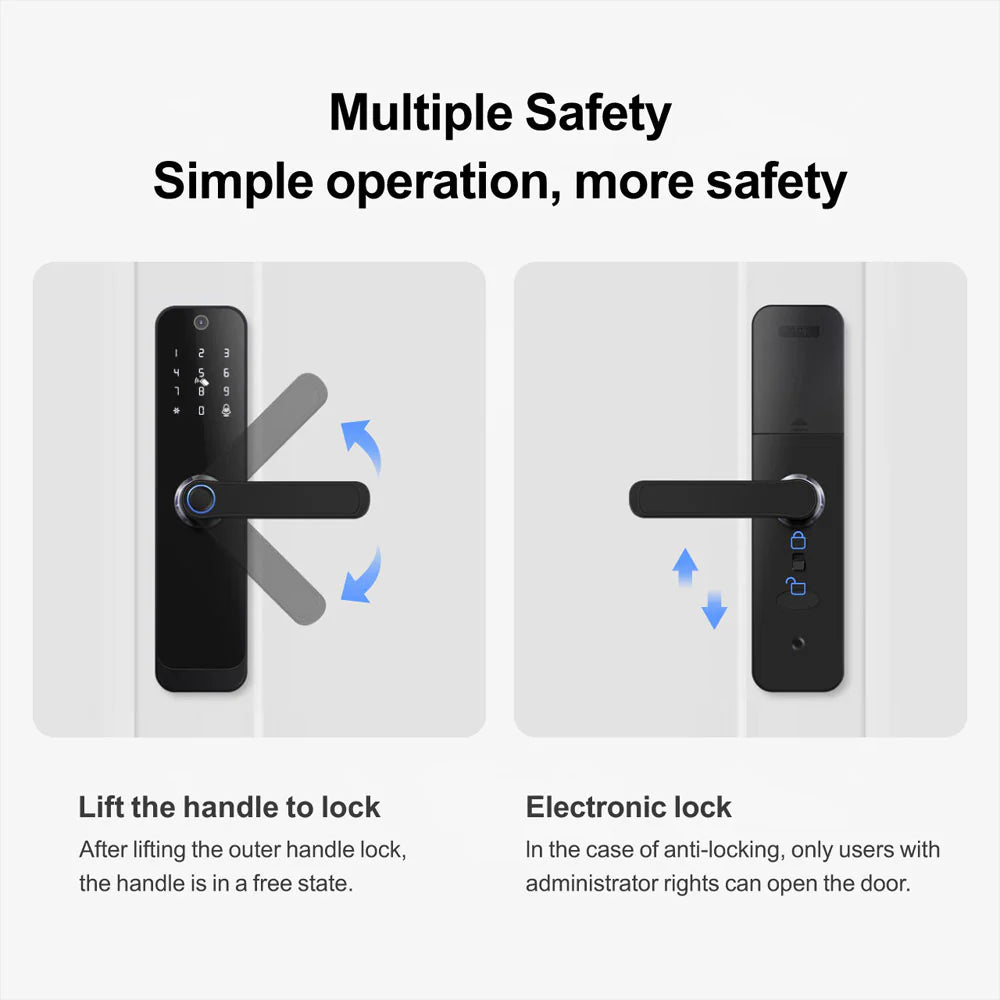 Smart Wi-Fi Door Lock - S28 Pro (Black)