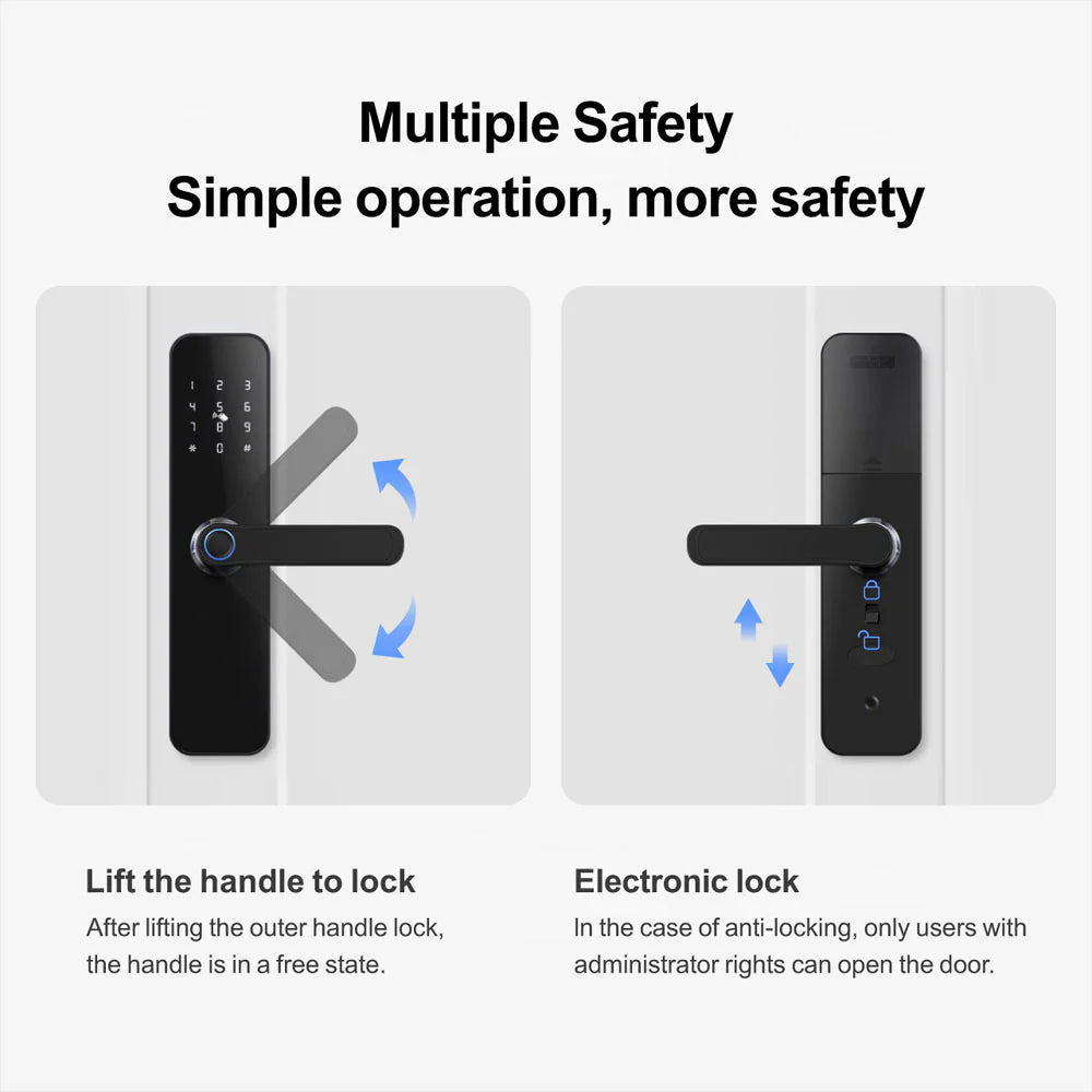 Smart Wi-Fi Door Lock - S28 Black