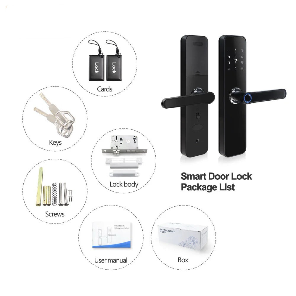 Smart Wi-Fi Door Lock - S28 Black