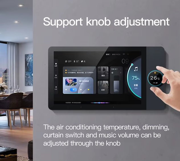 Smart 8 inch In-Wall Touch Screen Control Panel w/ Zigbee Gateway