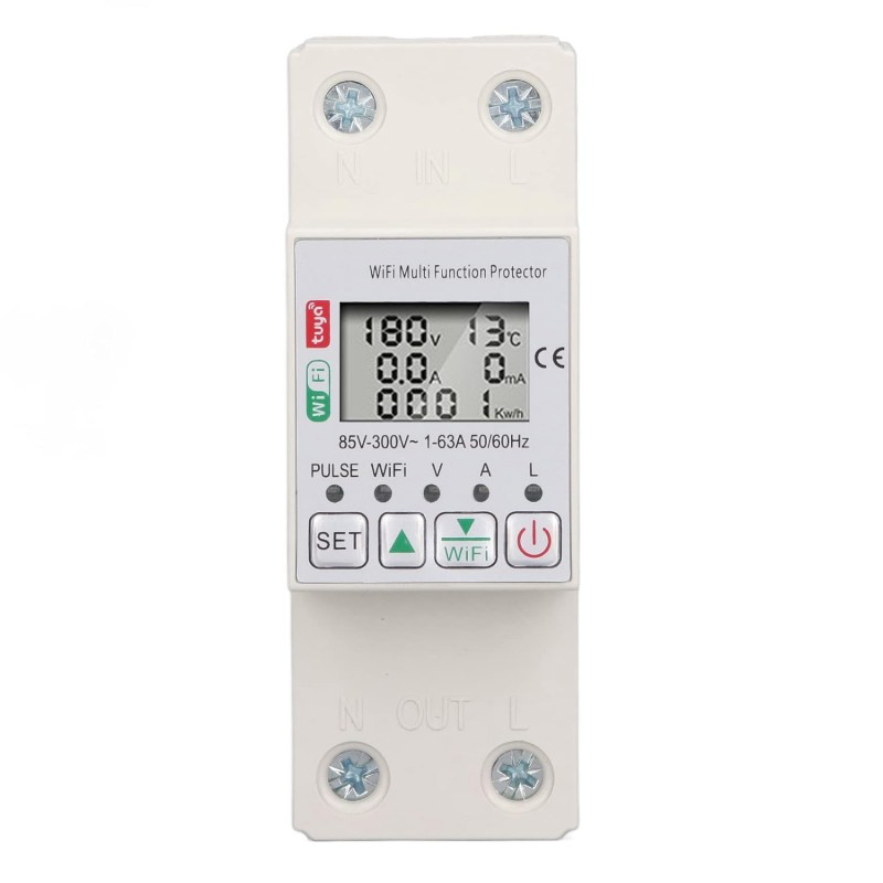Smart Wi-Fi Circuit Breaker Type Timer - 63A with Power KWh Monitoring