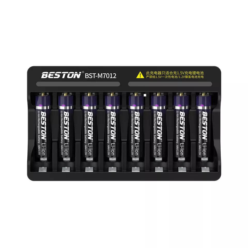 BESTON M7012 Rechargeable Lithium Battery Charger for BESTON AA AAA 1.5V Batteries | 8 Slot