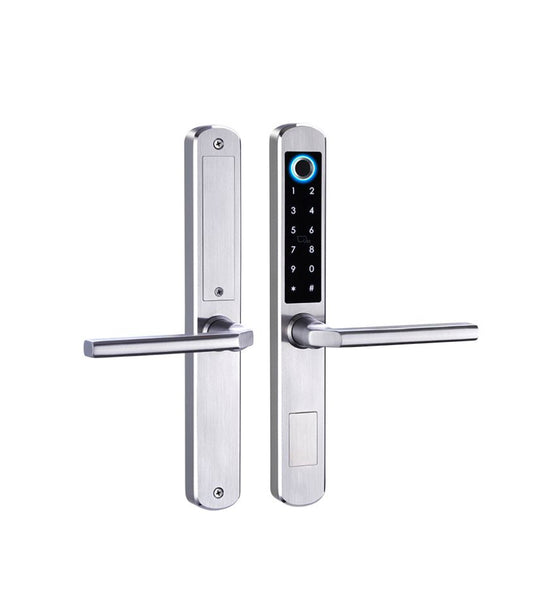 Smart Aluminium Sliding Door Lock - Silver