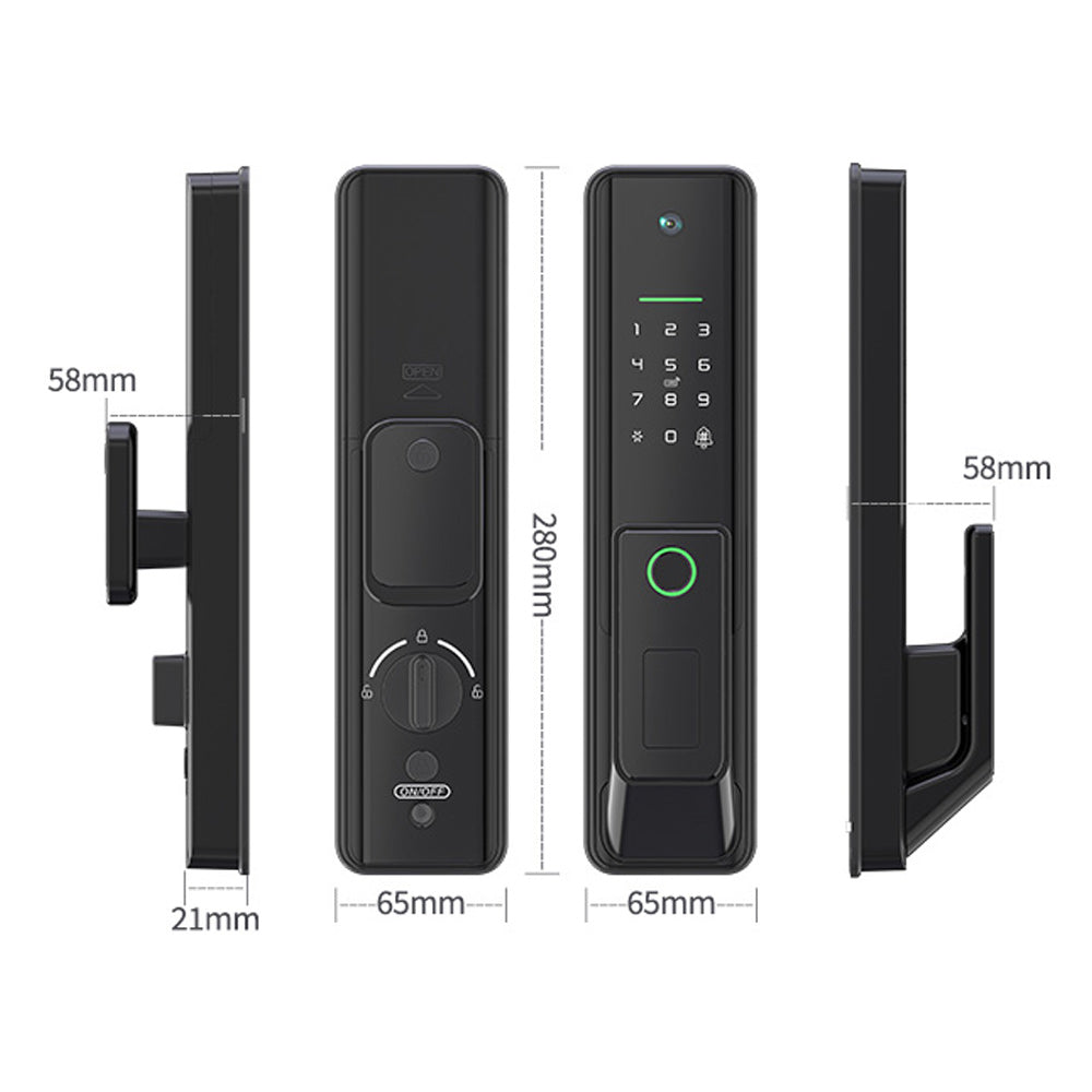 Smart Wi-Fi Lock With Cat Eye - R16