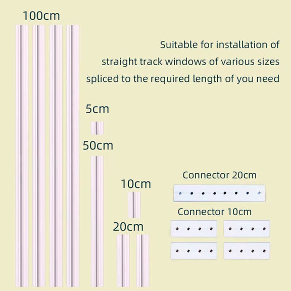 Motorised curtain track installation and components