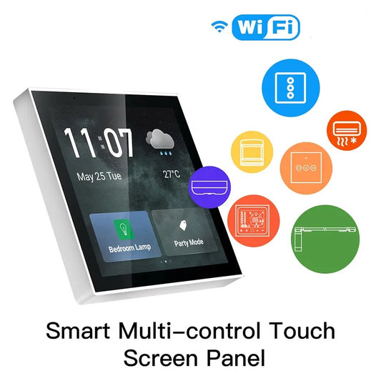 WIFI Control Smart Life 4'' In-Wall Multi-Functional Touch Screen Control Panel