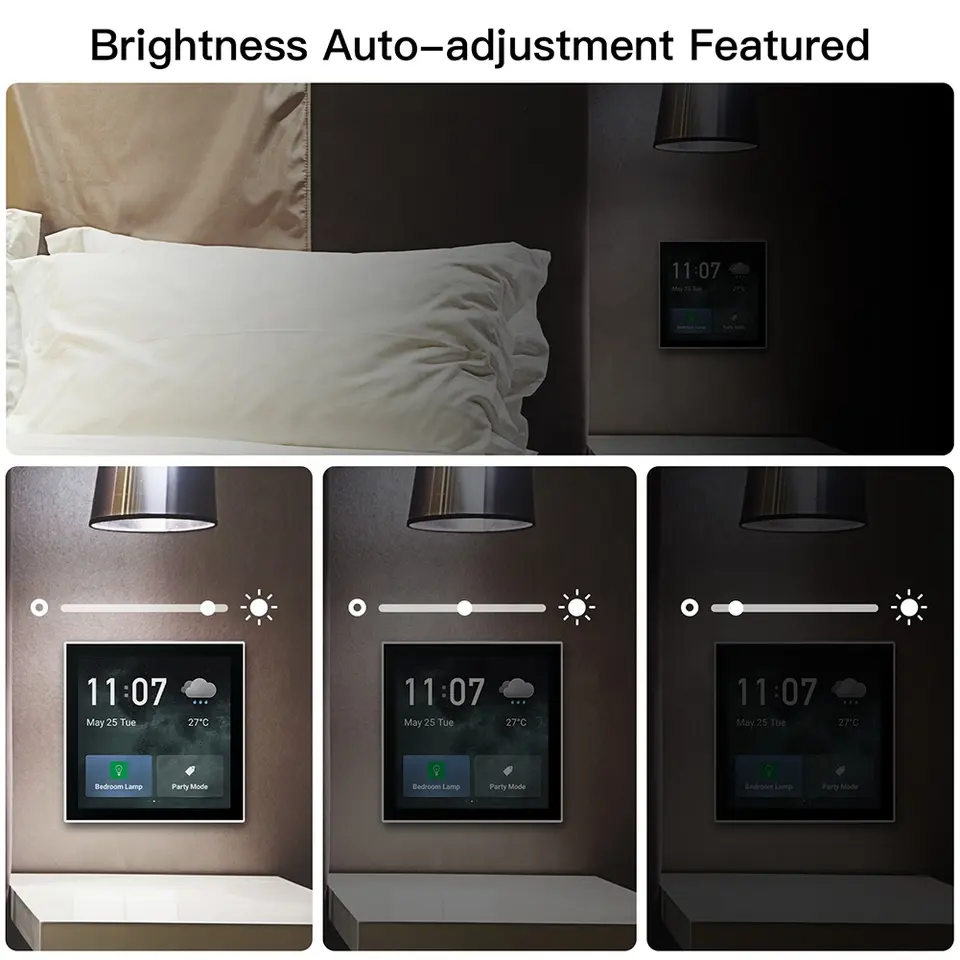 WIFI Control Smart Life 4'' In-Wall Multi-Functional Touch Screen Control Panel