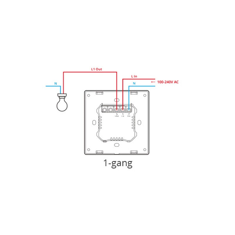 Sonoff M5 Matter Smart Wall Switch (Dark Grey) 1/2/3 Gang