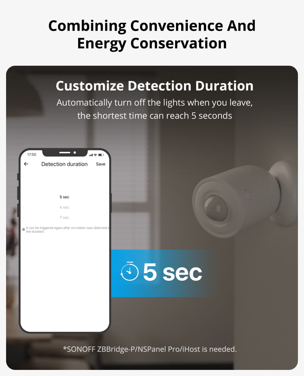 Sonoff Zigbee Motion Sensor SNZB-03P Smart Automation Sensor