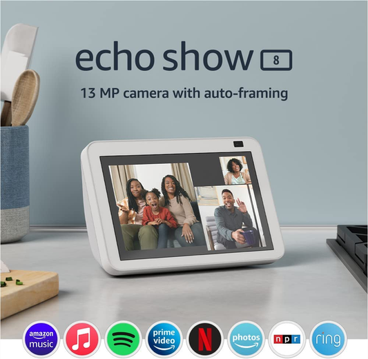 Echo Show 8 (2nd Gen) HD Smart display with Alexa and 13MP Camera