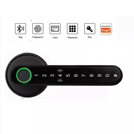 Bluetooth Digital Fingerprint IC Card Smart Door Handle Lock