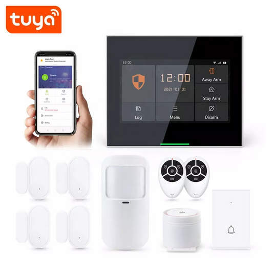 Smart Wi-Fi H5 4G SIM Card 5 inch Touch Screen Alarm System