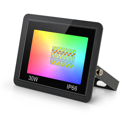 Smart Wi-Fi IP66 Outdoor 30W RGBCW LED Floodlight