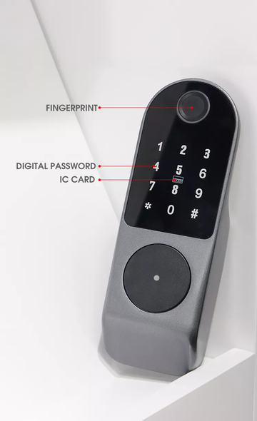 Digital Fingerprint Door Handle Lock With Remote