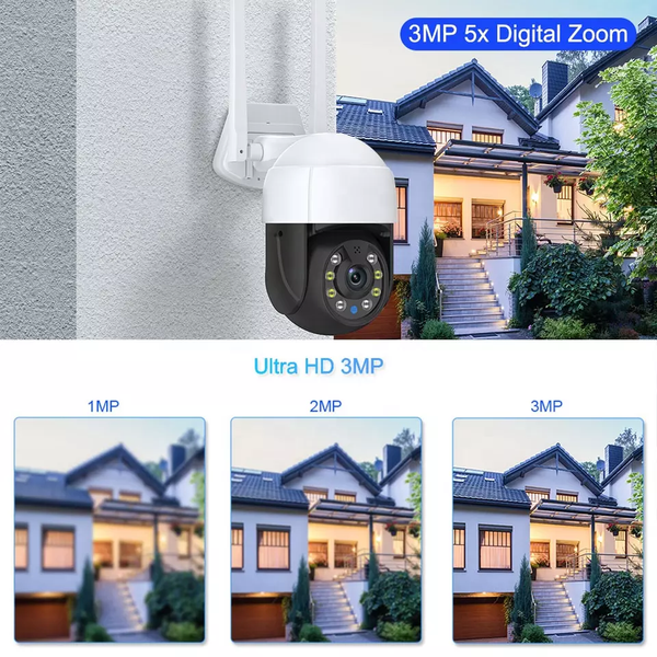 WIFI Control Waterproof Outdoor 3MP HD PTZ CCTV Camera