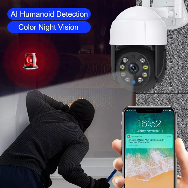 WIFI Control Waterproof Outdoor 3MP HD PTZ CCTV Camera