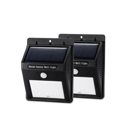 Solar Sensor Wall Light Set of 2