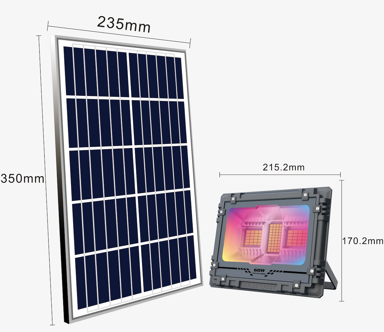 Smart Solar RGB Floodlight 60W