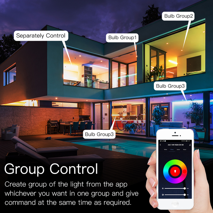 Smart 9W LED Wi-Fi Bulb + App