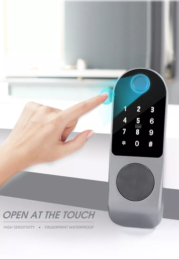Digital Fingerprint Door Handle Lock With Remote