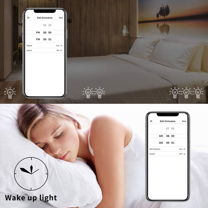 Smart 9W LED Wi-Fi Bulb + App
