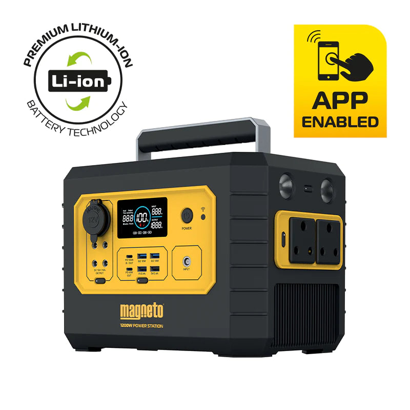 Magneto 1200W Portable Power Backup Station with Clearview LCD Display