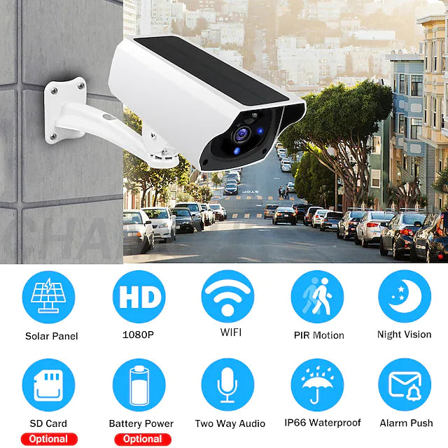 Solar Wi-Fi Outdoor 1080P HD Camera